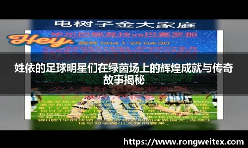 姓依的足球明星们在绿茵场上的辉煌成就与传奇故事揭秘